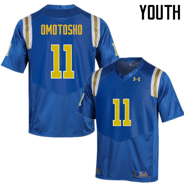 Youth #11 Audie Omotosho UCLA Bruins Under Armour College Football Jerseys Sale-Blue - Click Image to Close